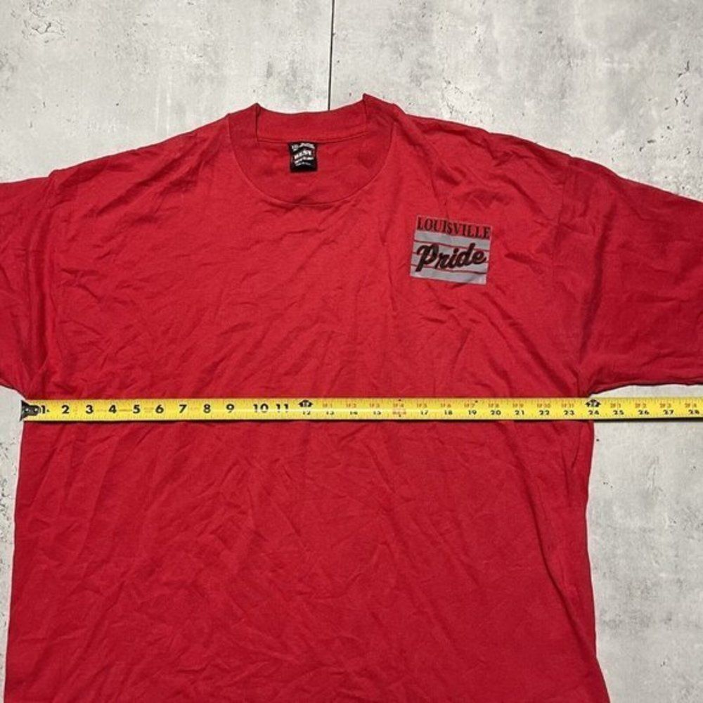 Vintage 90s Louisville Cardinals Shirt Adult XXL Best Tag‎ Red Single Stitch - Picture 6 of 6